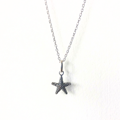 Silver starfish pendant