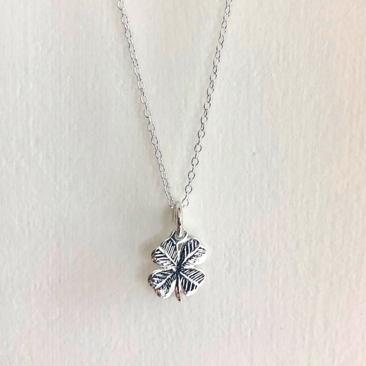 Sterling silver four leaf clover - lucky charms for her 