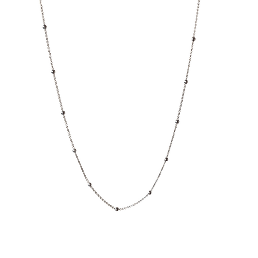 Delicate ball and chain necklace