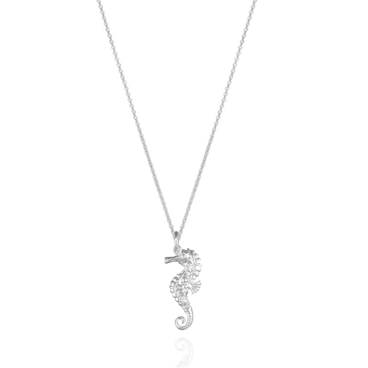 sterling silver seahorse pendant - romantic gifts for her