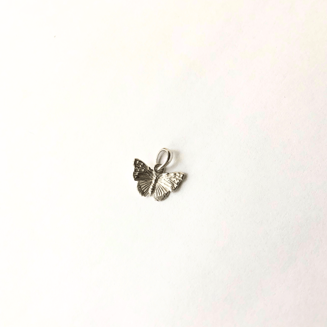Sterling Silver Butterfly Charm (small)