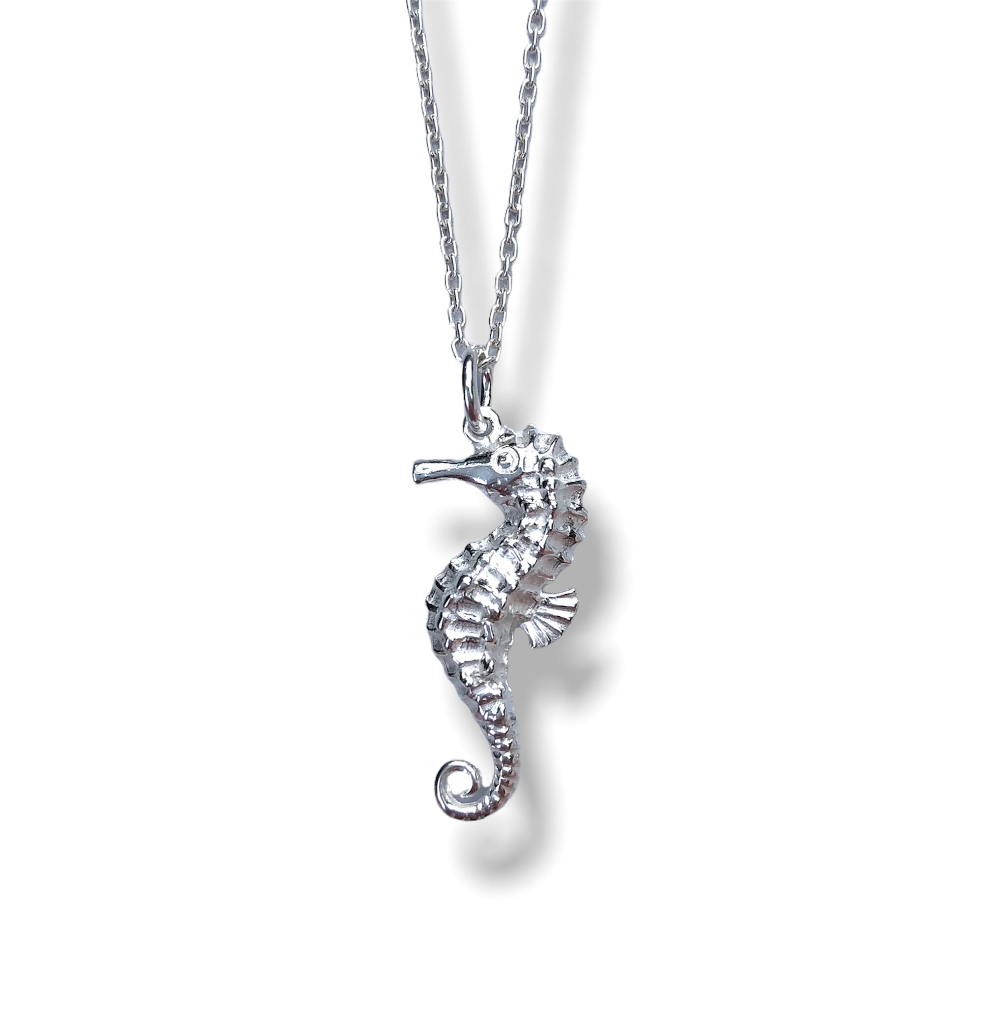 Silver seahorse pendant - romantic jewellery gifts for her