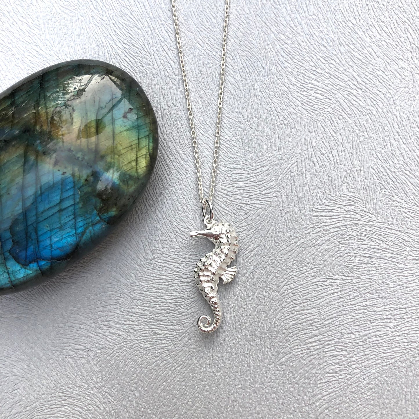 Silver Seahorse Pendant - ocean inspired silver jewellery – Ravetta ...